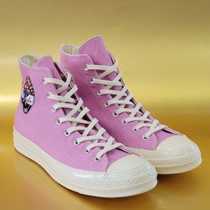 Converse Chuck 70 Hi Logo Play Peony Pink Sneakers